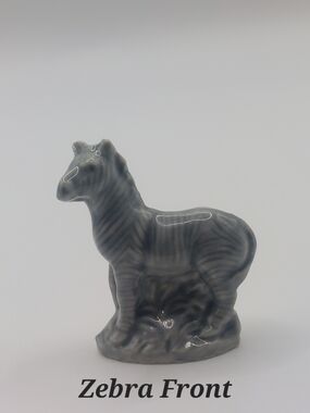 Vintage Red Rose Tea Miniature Wade Whimsies Porcelain Figurines, Zebra